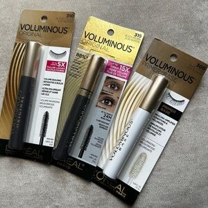 L’Oréal Paris Voluminous Original Mascara Trio Set - Black Brown, Primer